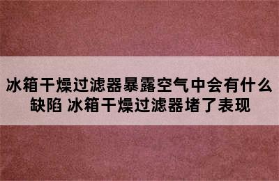 冰箱干燥过滤器暴露空气中会有什么缺陷 冰箱干燥过滤器堵了表现